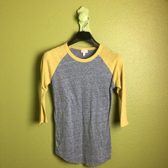 LuLaRoe Tops - 🌈 LuLaRoe NWOT Gold & Gray Randy Tee 🌈